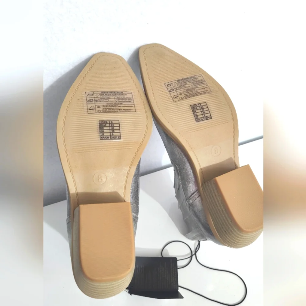 Forever 21 Faux Leather Pointed Toe Booties‎ Size 8